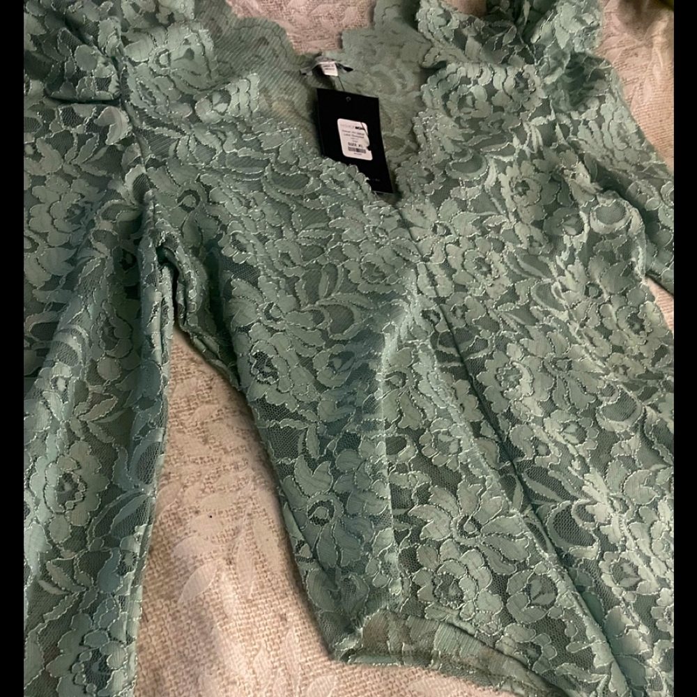 Sage Green Bodysuit From Fashion Nova